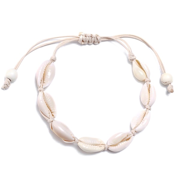 Cowrie Braided String Bracelet – Charming Shark Retail
